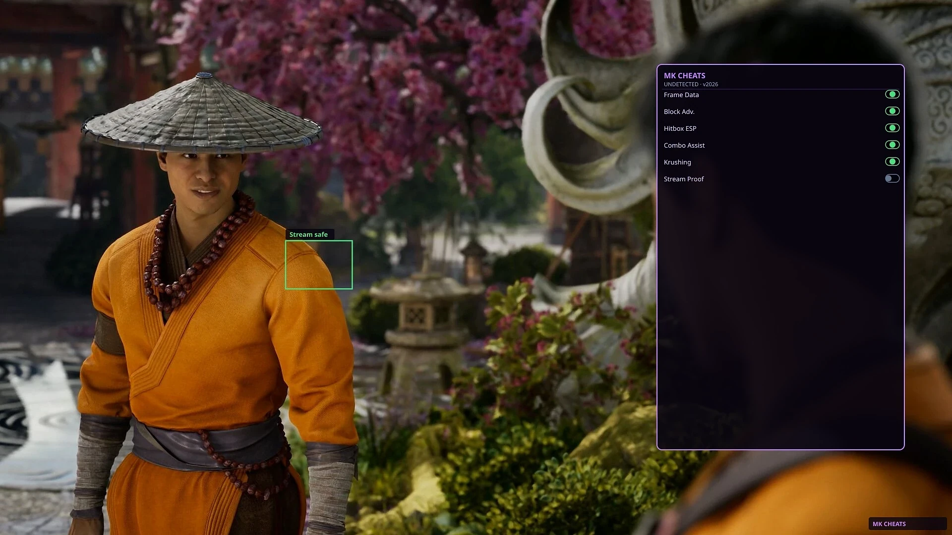 Mortal Kombat 1 stream-proof FPS overlay